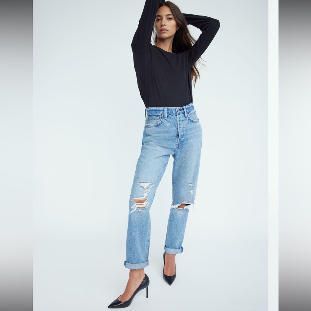 Aritzia High Rise Loose Jeans Size 24 - Picture 3 of 11